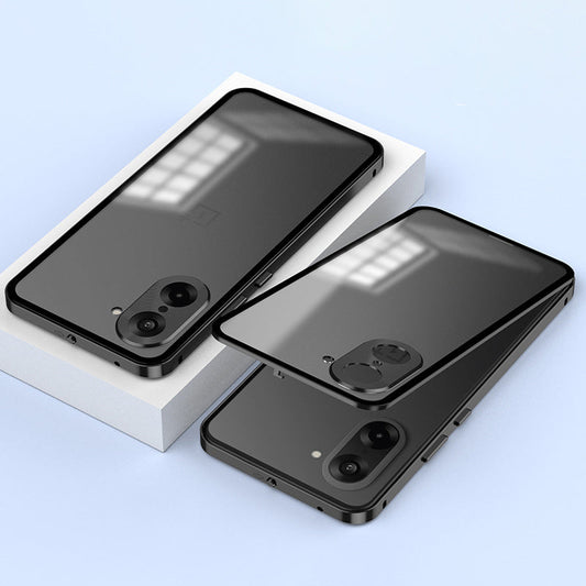 OnePlus Nord CE5 5G Aluminium Metal Bumper Shield Transparent Back Case