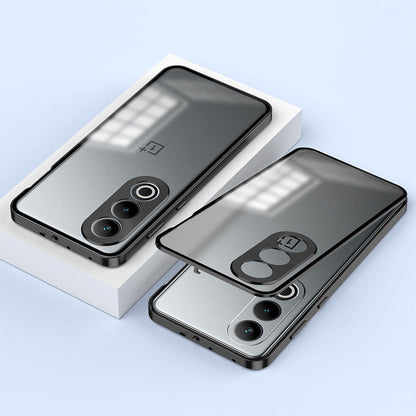 OnePlus Nord CE4 5G Aluminium Metal Bumper Shield Transparent Back Case