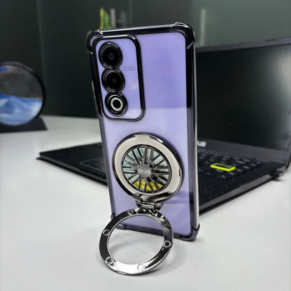 Oppo A3 Pro 5G Premium Stress Buster Wheel Rotating Shockproof Airbags Case
