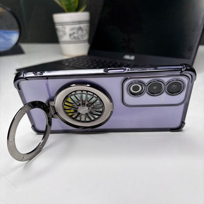 Oppo A3 Pro 5G Premium Stress Buster Wheel Rotating Shockproof Airbags Case
