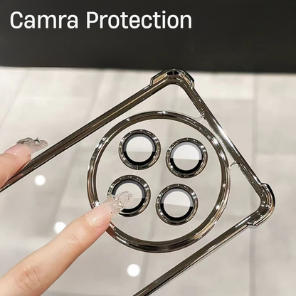 Oppo F27 Pro+ 5G Transparent Shockproof Case With Airbag Corners