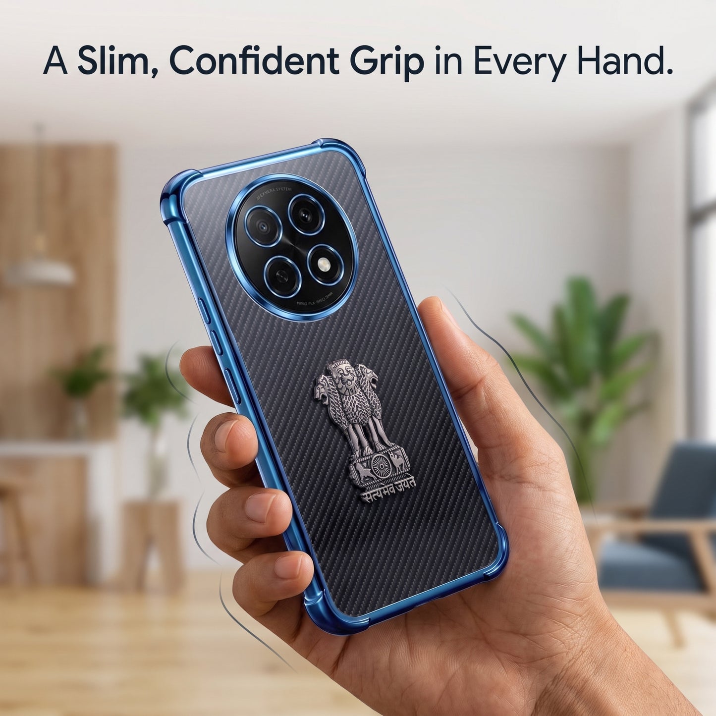 Oppo F29 Pro 5G Satyamev Jayate 3D Metal Emblem Back Case