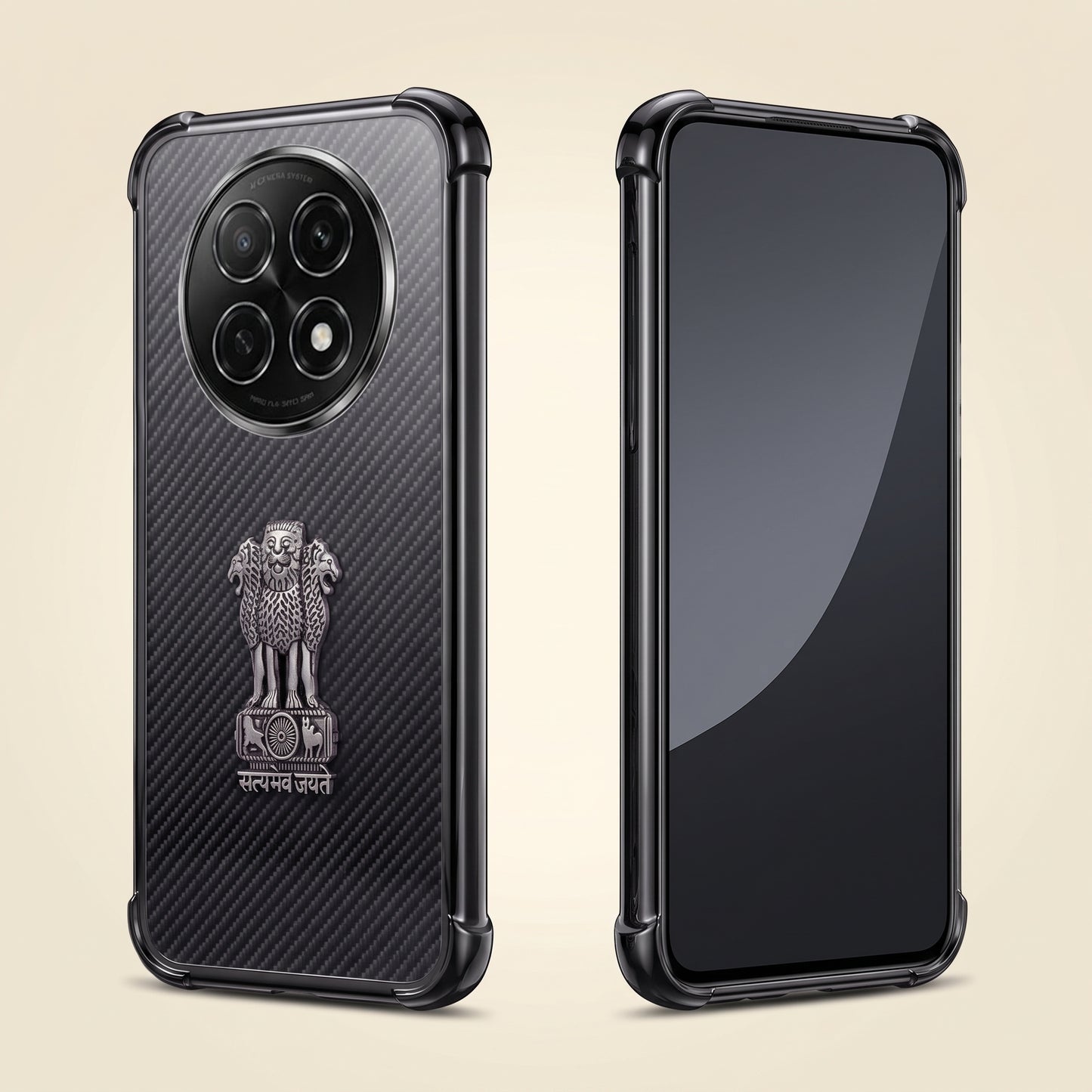 Oppo F29 Pro 5G Satyamev Jayate 3D Metal Emblem Back Case