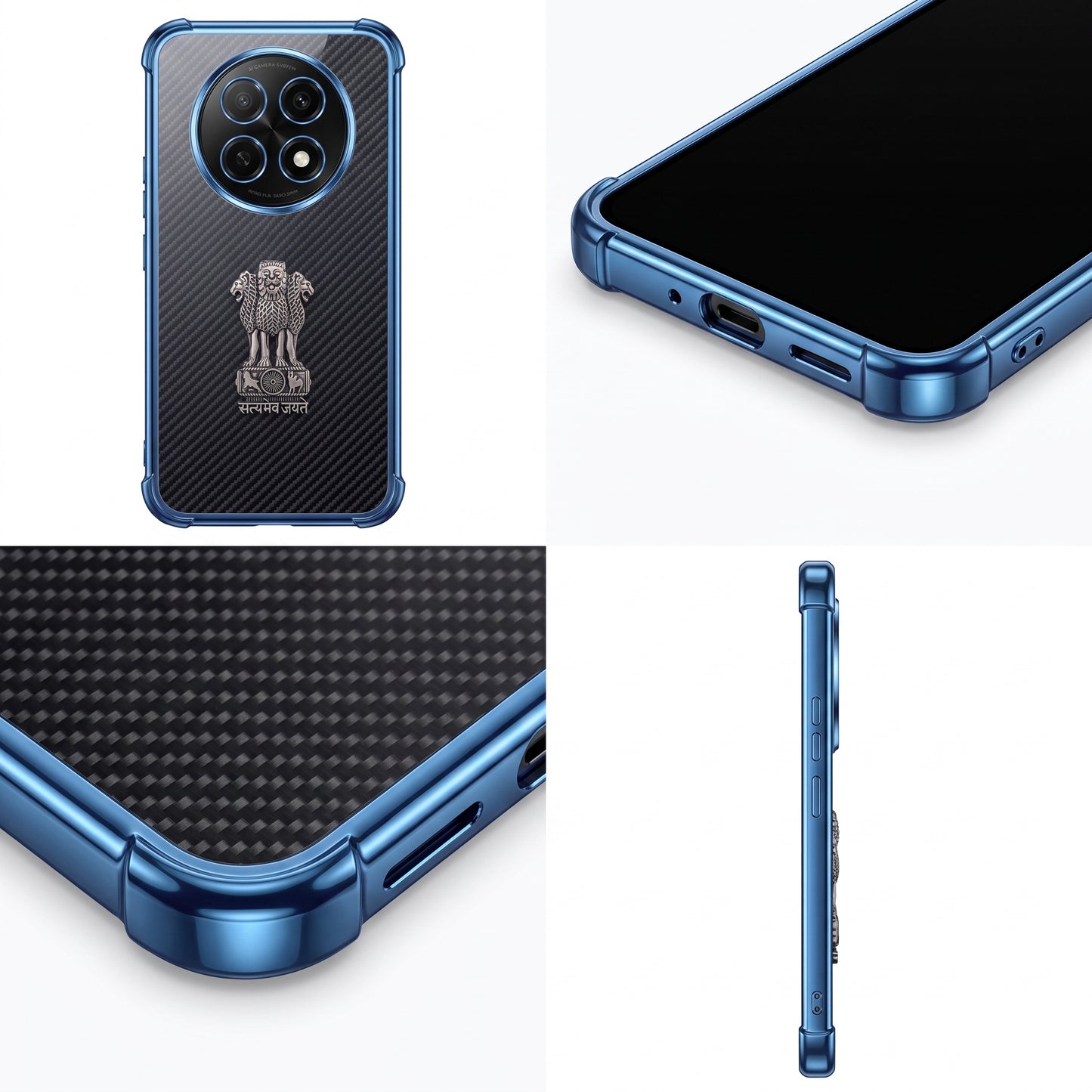 Oppo F29 Pro 5G Satyamev Jayate 3D Metal Emblem Back Case