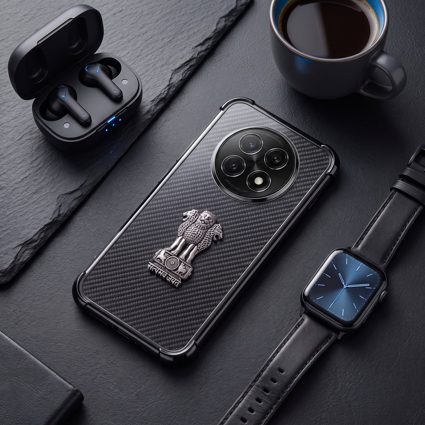 Oppo F29 Pro 5G Satyamev Jayate 3D Metal Emblem Back Case