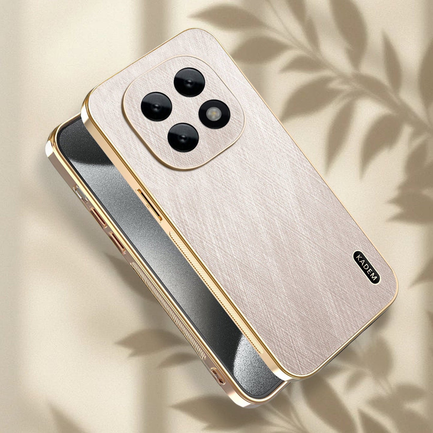 Oppo F29 Pro 5G Premium Electroplated Frame Gold Thread Pattern Soft Case