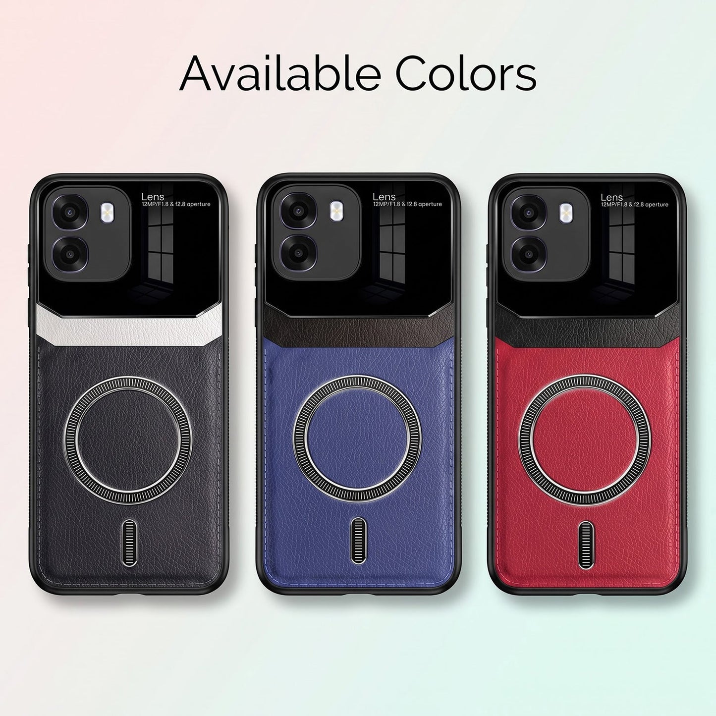 Oppo K14 5G Premium Magsafe Magnetic Leather Lens Protective Case