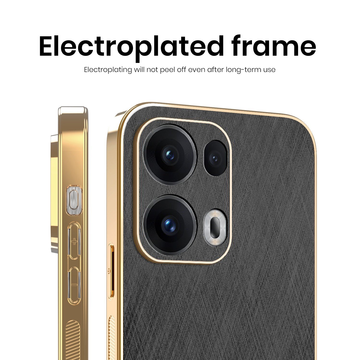 Oppo Reno 13 5G Electroplated Frame Back Cover