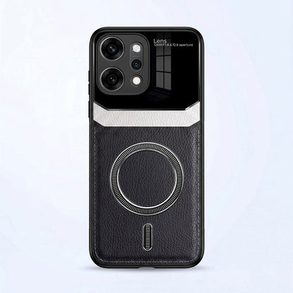 Oppo Reno 14 Pro 5G Premium Magsafe Magnetic Leather Lens Protective Case