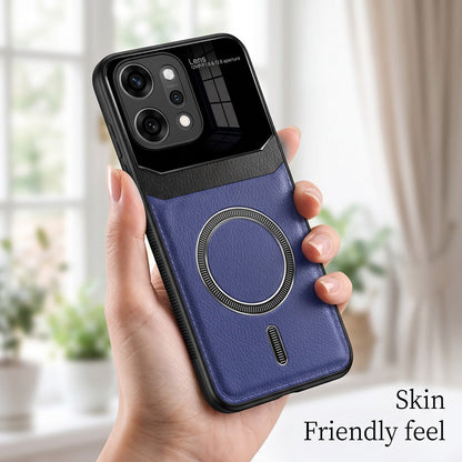 Oppo Reno 14 Pro 5G Premium Magsafe Magnetic Leather Lens Protective Case