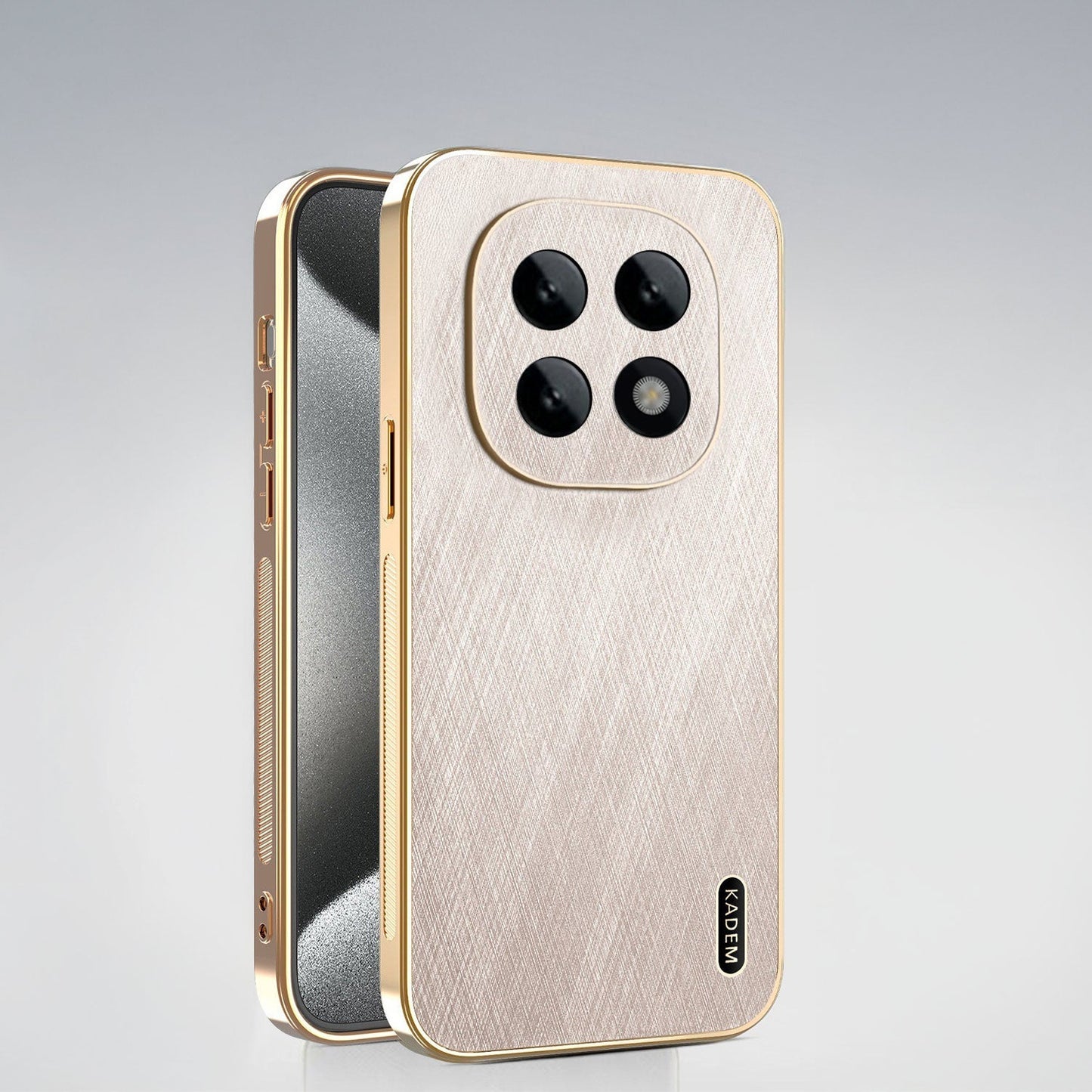 Oppo F29 Pro 5G Premium Electroplated Frame Gold Thread Pattern Soft Case