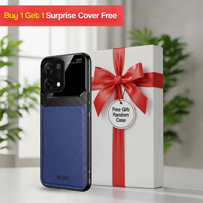 Oppo Reno 14 5G Premium Leather Lens Protective Case(Buy 1 Get 1 Surprise Cover)