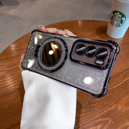 Oppo Reno12 Pro 5G Luxury Shimmer Mirror Back Shockproof Airbag Case