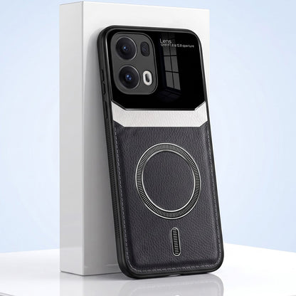 Oppo Reno 13 Pro 5G Premium Magsafe Magnetic Leather Lens Protective Case