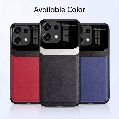 Oppo Reno16c 5G Premium Leather Lens Protective Case