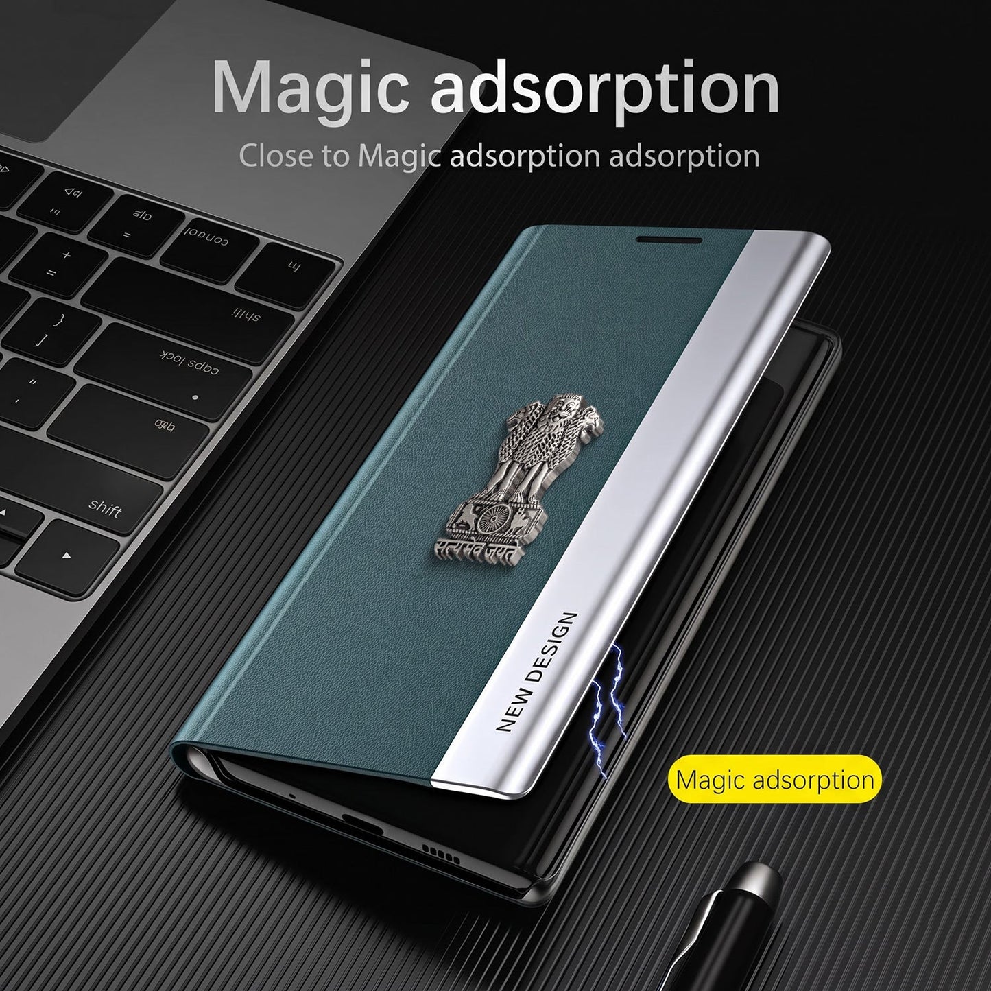 Oppo Reno 14 Pro 5G Satyamev Jayate Flip Leather Case