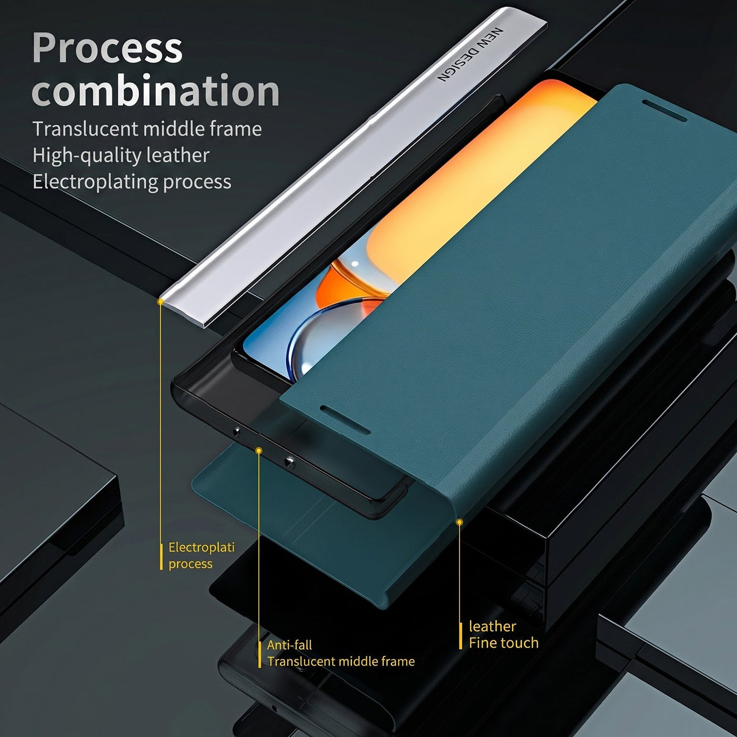 Vivo T5 Pro 5G Flip Leather Case