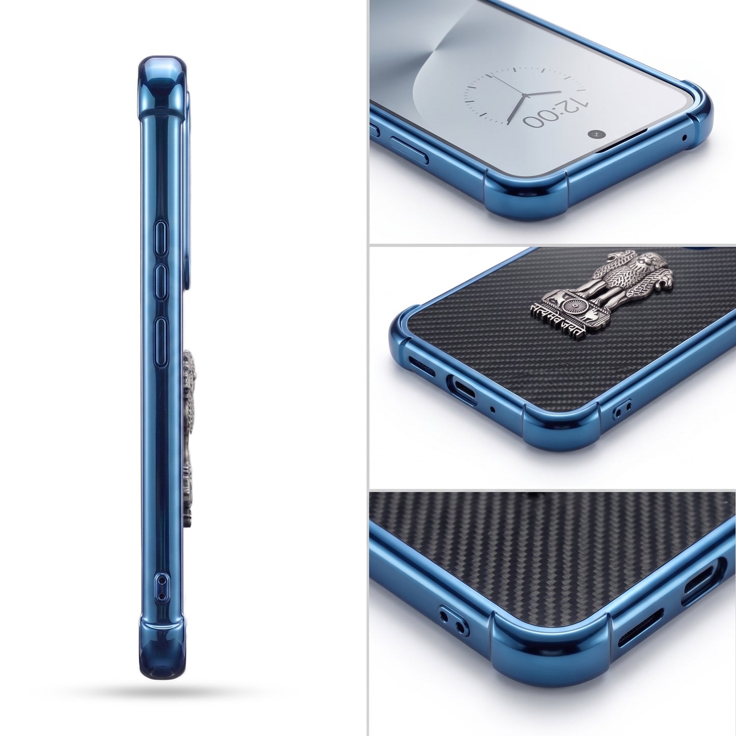 Samsung Galaxy A56 5G Satyamev Jayate 3D Metal Emblem Back Case