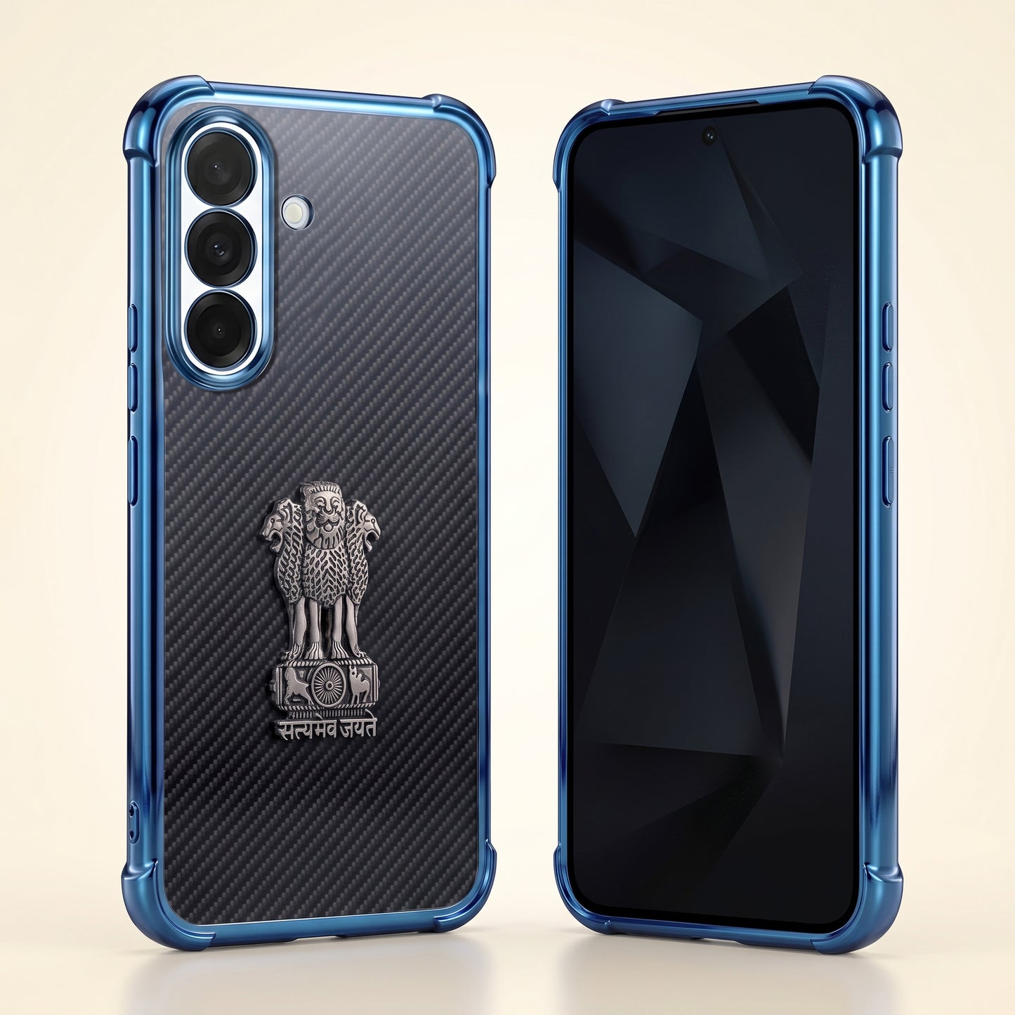 Samsung Galaxy A16 5G Satyamev Jayate 3D Metal Emblem Back Case