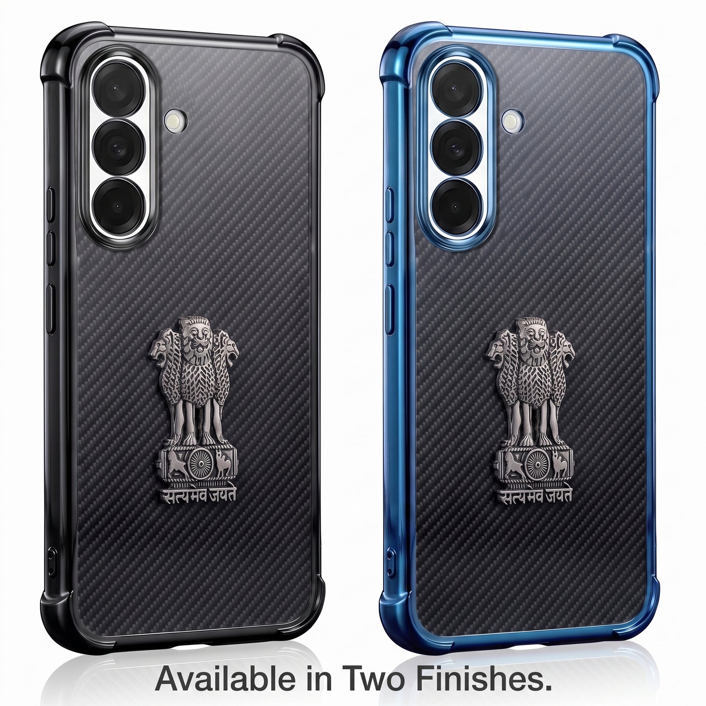 Samsung Galaxy A56 5G Satyamev Jayate 3D Metal Emblem Back Case