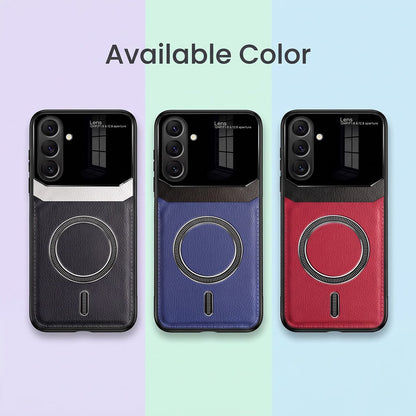 Samsung Galaxy A27 5G Premium Magsafe Magnetic Leather Lens Protective Case