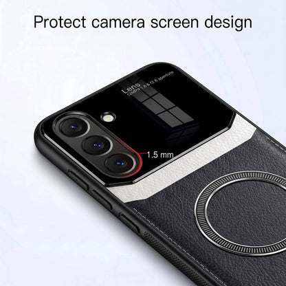 Samsung Galaxy A27 5G Premium Magsafe Magnetic Leather Lens Protective Case