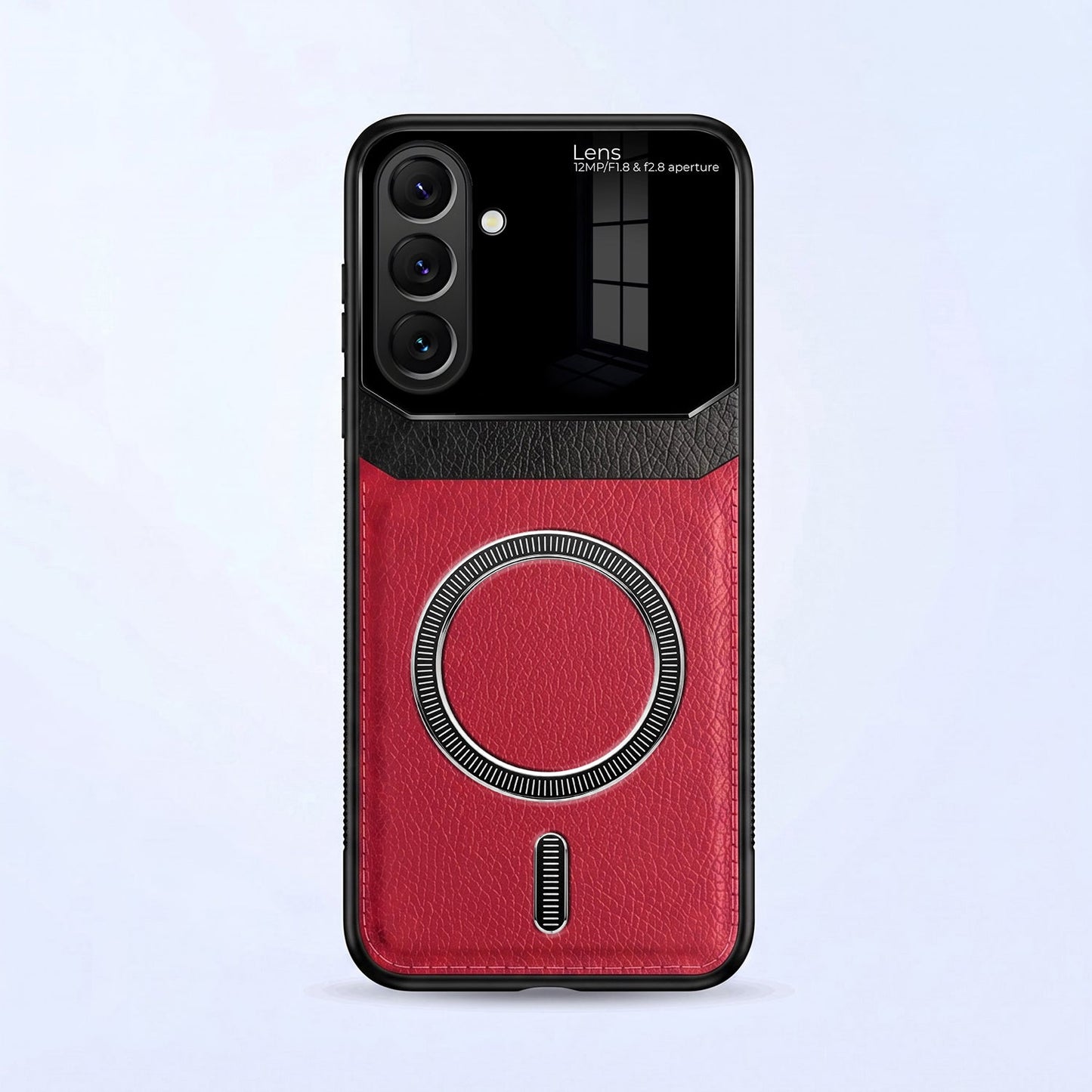 Samsung Galaxy A57 5G Premium Magsafe Magnetic Leather Lens Protective Case