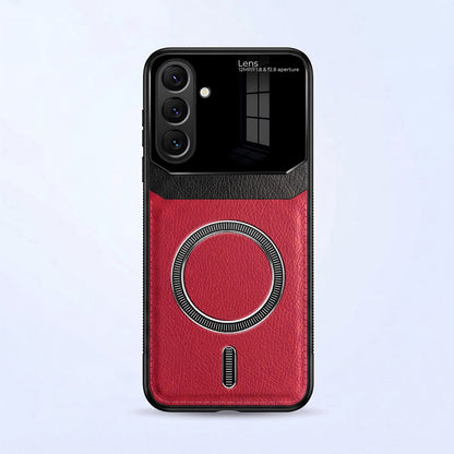 Samsung Galaxy A27 5G Premium Magsafe Magnetic Leather Lens Protective Case