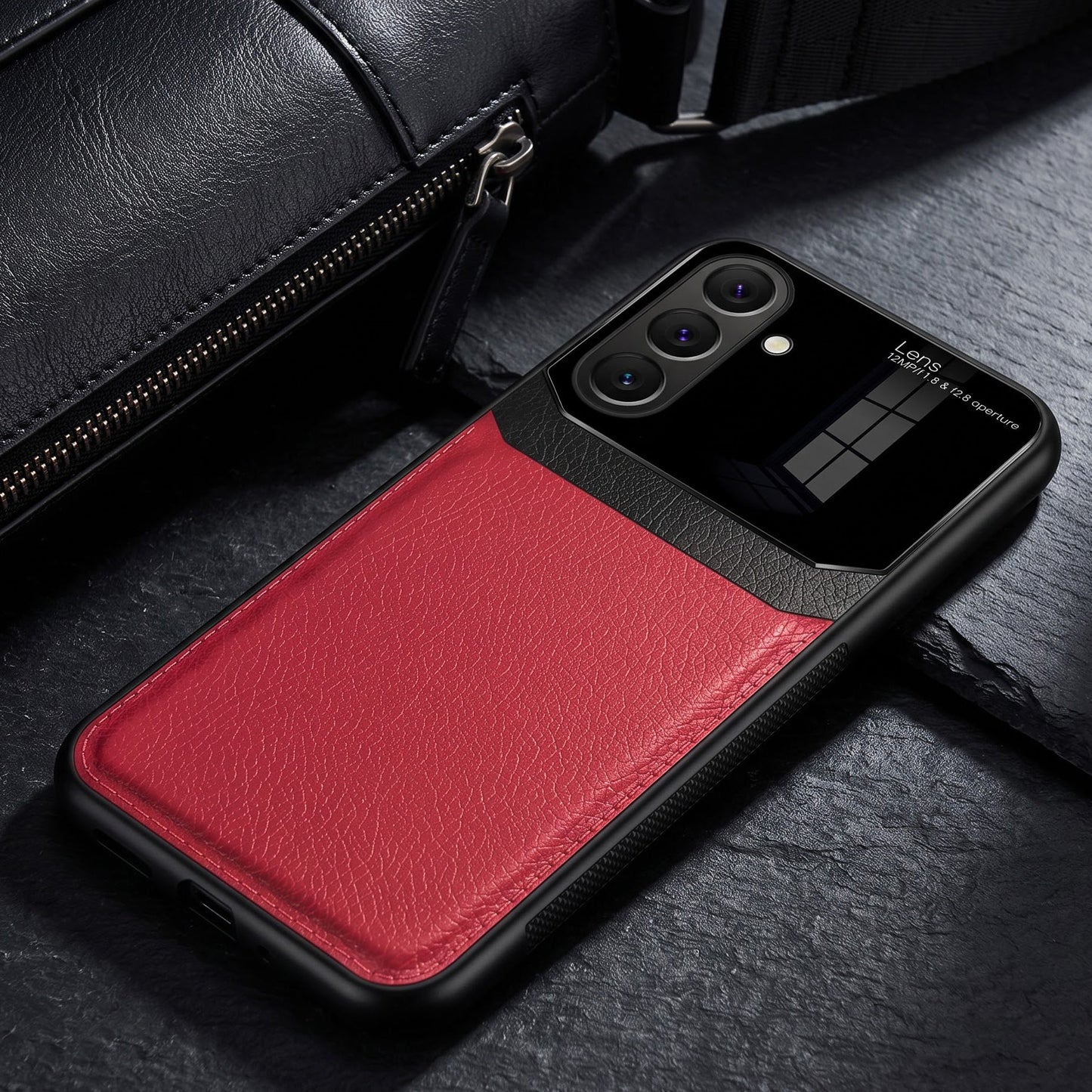 Samsung Galaxy A37 5G Premium Leather Lens Protective Case