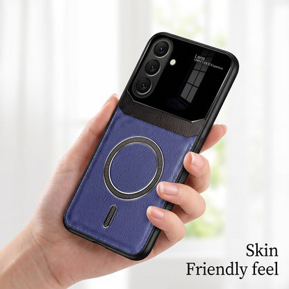 Samsung Galaxy A57 5G Premium Magsafe Magnetic Leather Lens Protective Case