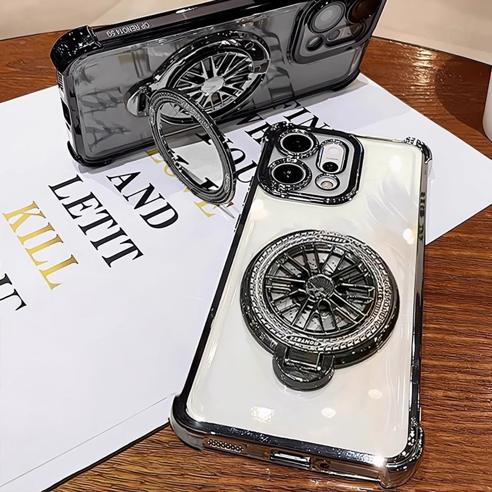 Oppo Reno14 5G Premium Stress Buster Wheel Rotating Shockproof Airbags Case (Buy 1 Get 1 Surprise Cover)