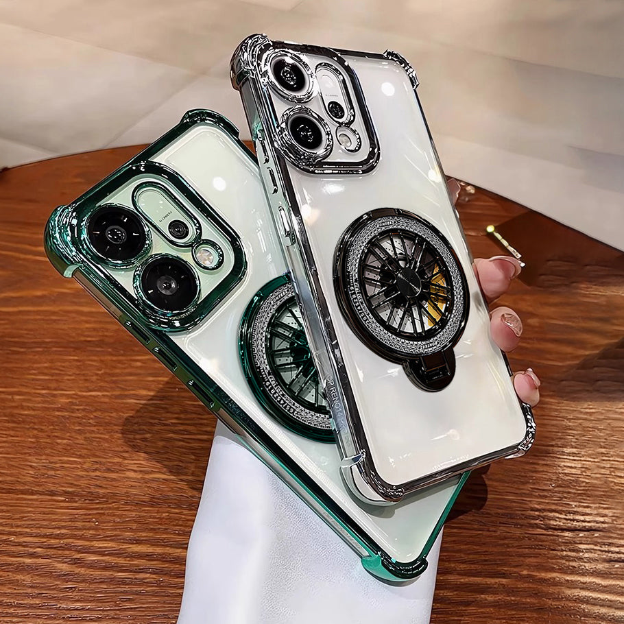 Oppo Reno14 5G Premium Stress Buster Wheel Rotating Shockproof Airbags Case (Buy 1 Get 1 Surprise Cover)