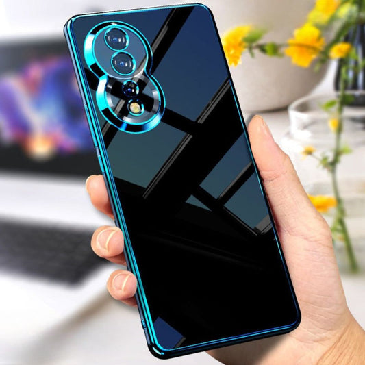 shiny blue Vivo V40 5G back case