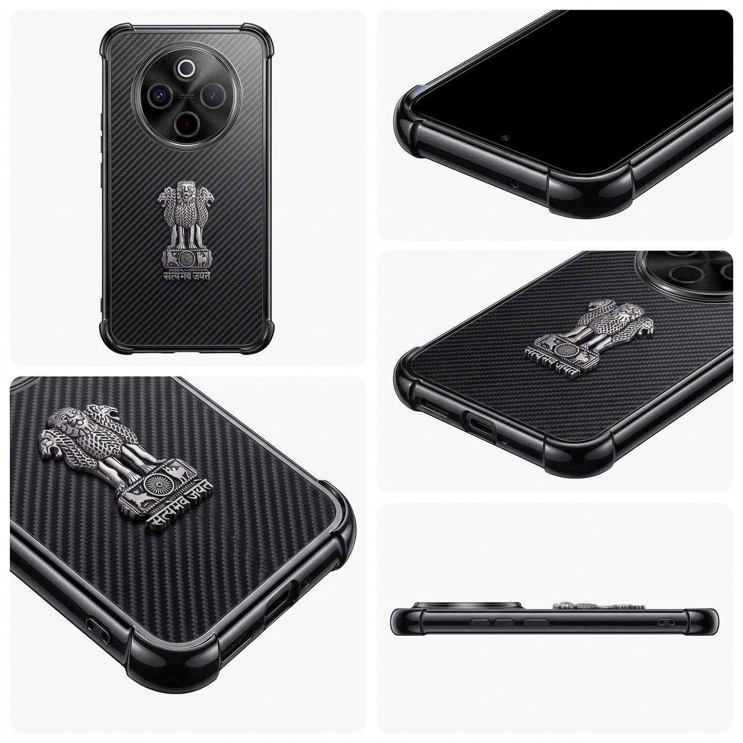 Vivo T4 5G Satyamev Jayate 3D Metal Emblem Back Case