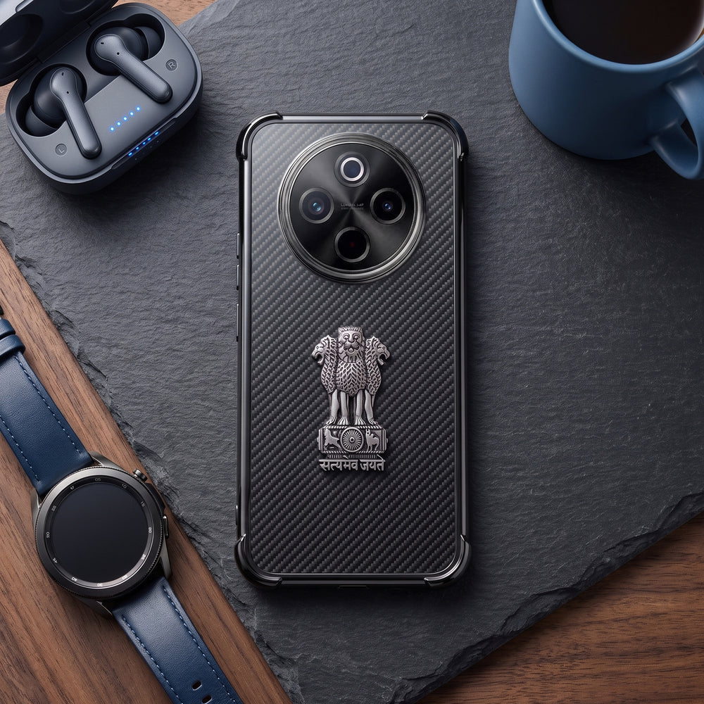 Vivo T4 5G Satyamev Jayate 3D Metal Emblem Back Case