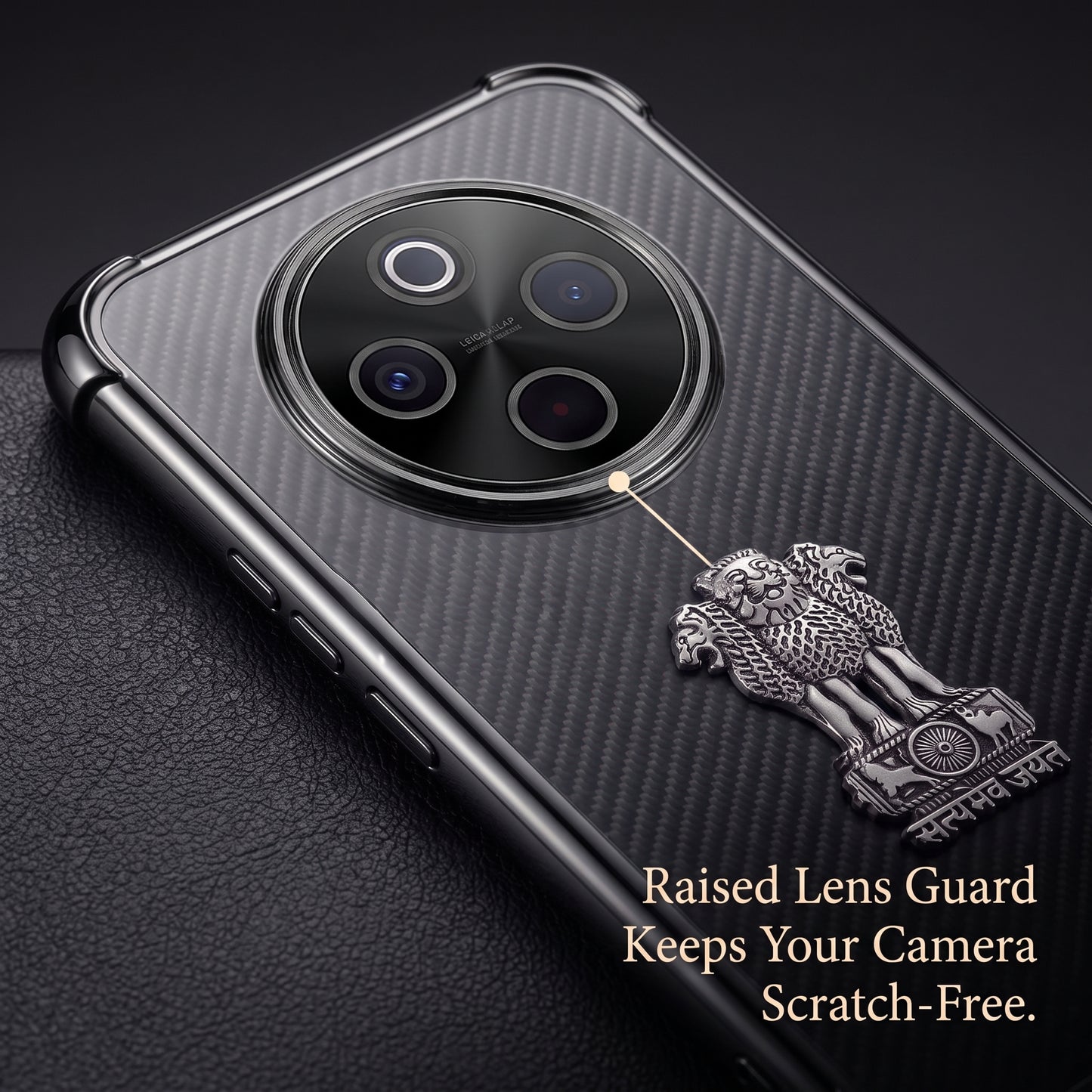 Vivo T4 5G Satyamev Jayate 3D Metal Emblem Back Case