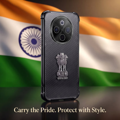Vivo T4 5G Satyamev Jayate 3D Metal Emblem Back Case