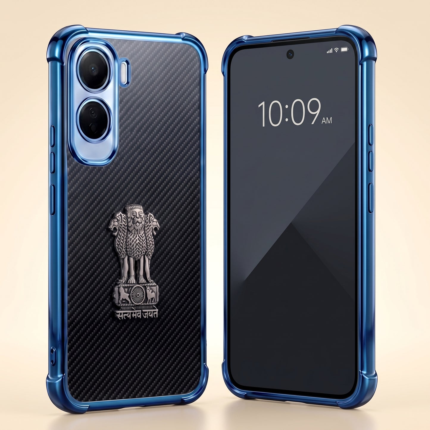 Vivo T5 Pro 5G Satyamev Jayate 3D Metal Emblem Back Case