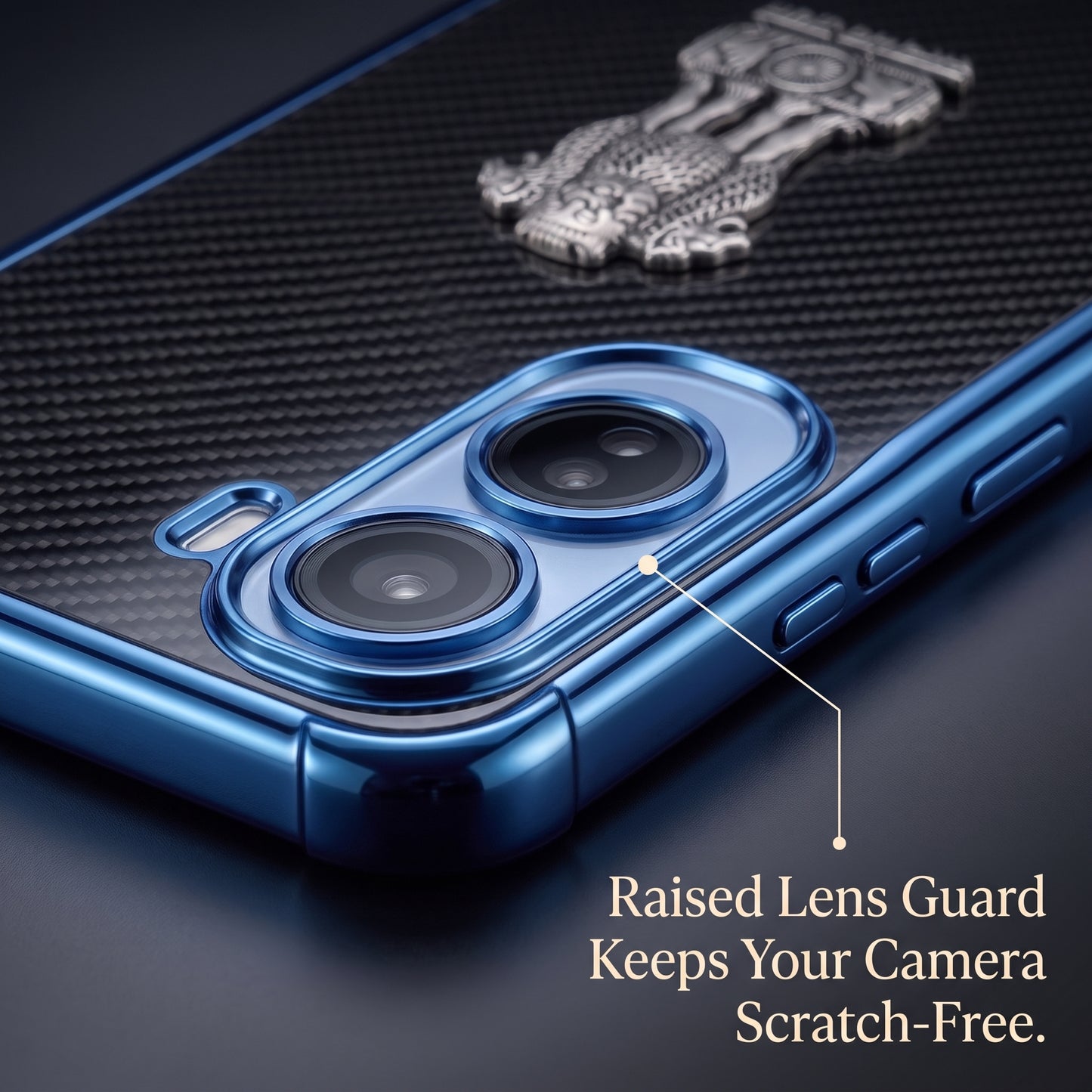 Vivo T5 Pro 5G Satyamev Jayate 3D Metal Emblem Back Case