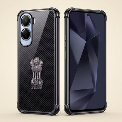 Vivo T5 Pro 5G Satyamev Jayate 3D Metal Emblem Back Case