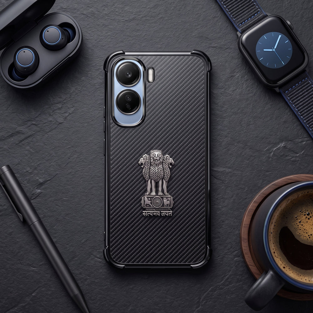 Vivo T5 Pro 5G Satyamev Jayate 3D Metal Emblem Back Case