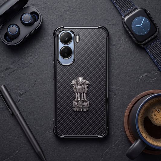 Vivo T5 Pro 5G Satyamev Jayate 3D Metal Emblem Back Case