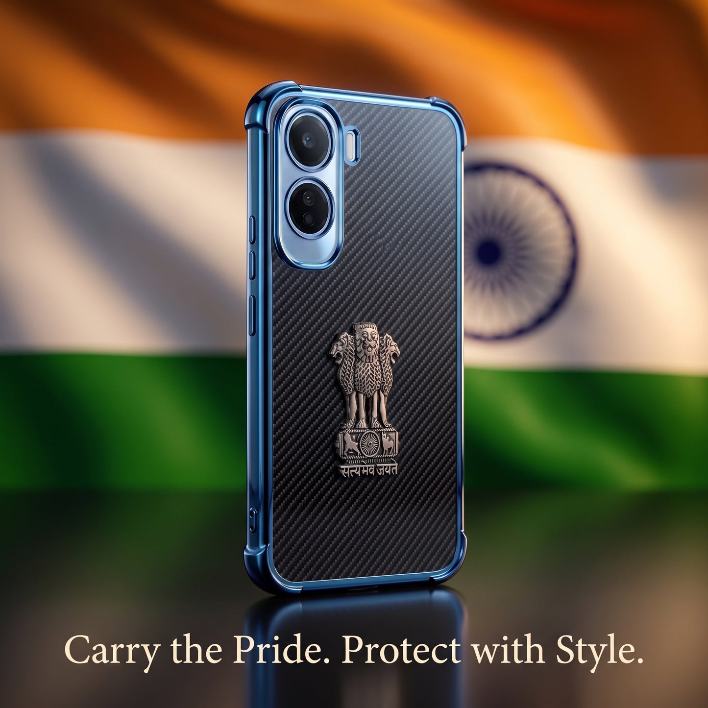 Vivo T5 Pro 5G Satyamev Jayate 3D Metal Emblem Back Case