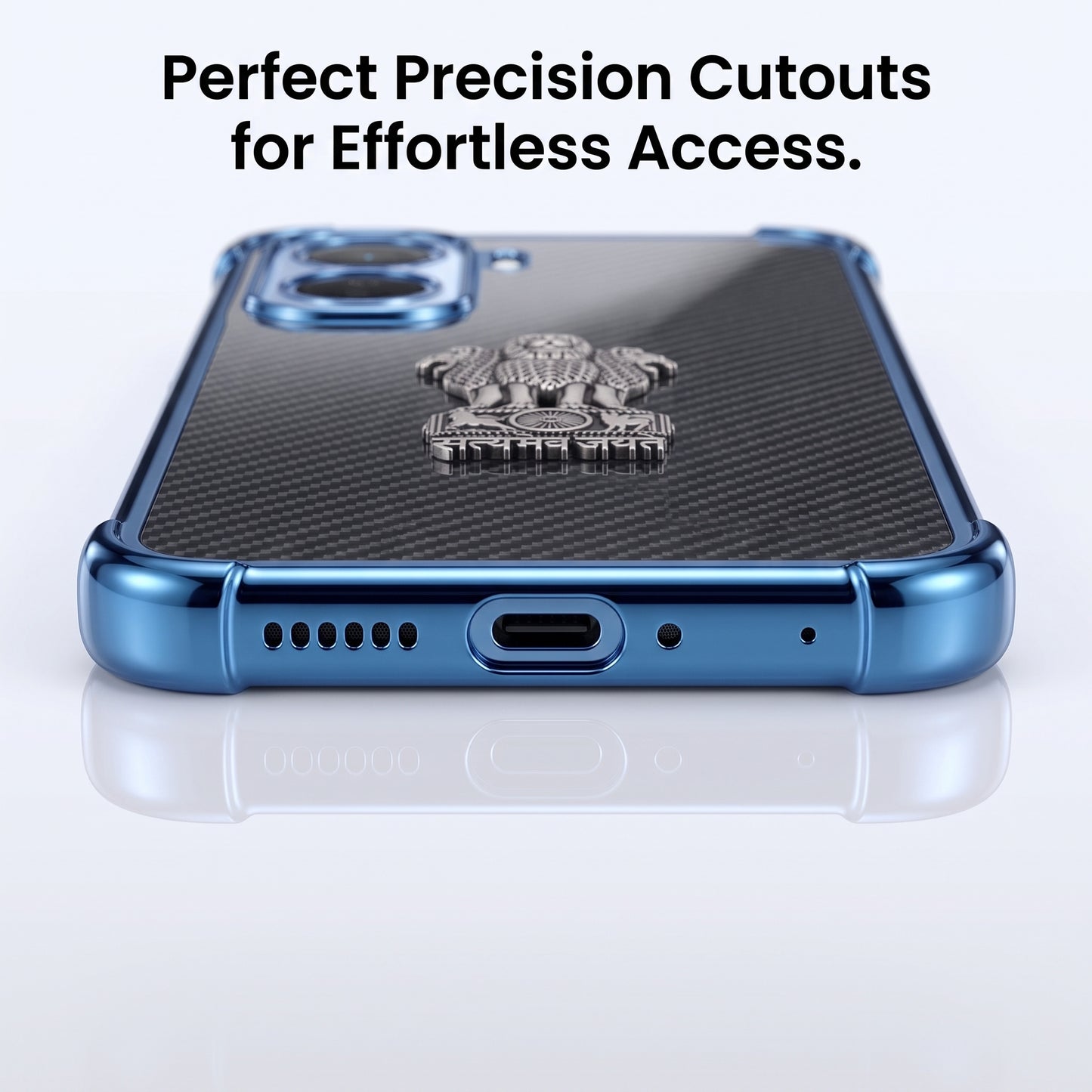 Vivo T5 Pro 5G Satyamev Jayate 3D Metal Emblem Back Case