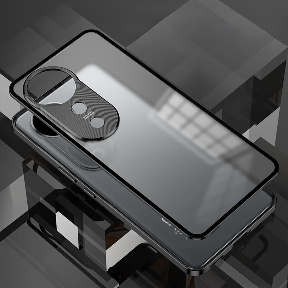 Vivo V40 Pro 5G Aluminium Metal Bumper Shield Transparent Back Case