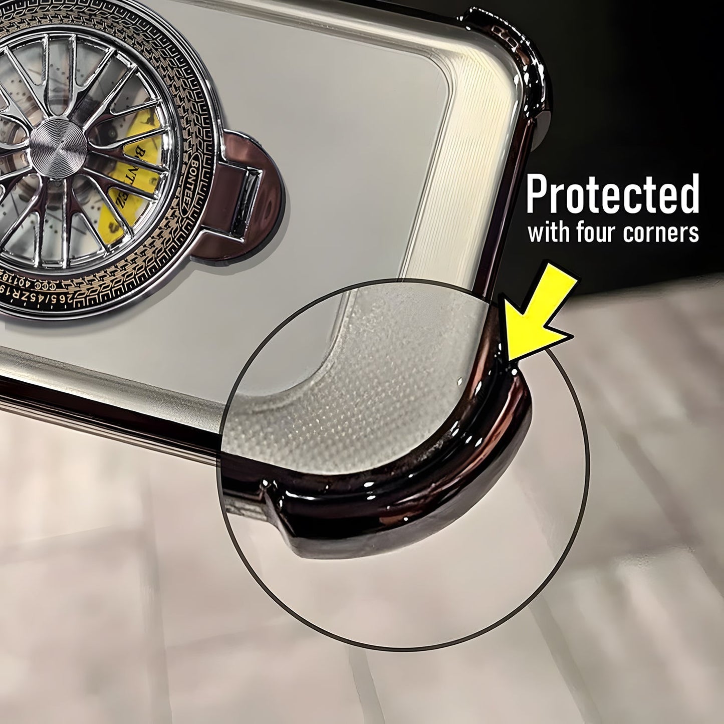 Vivo V60e 5G Premium Stress Buster Wheel Rotating Shockproof Airbags Case
