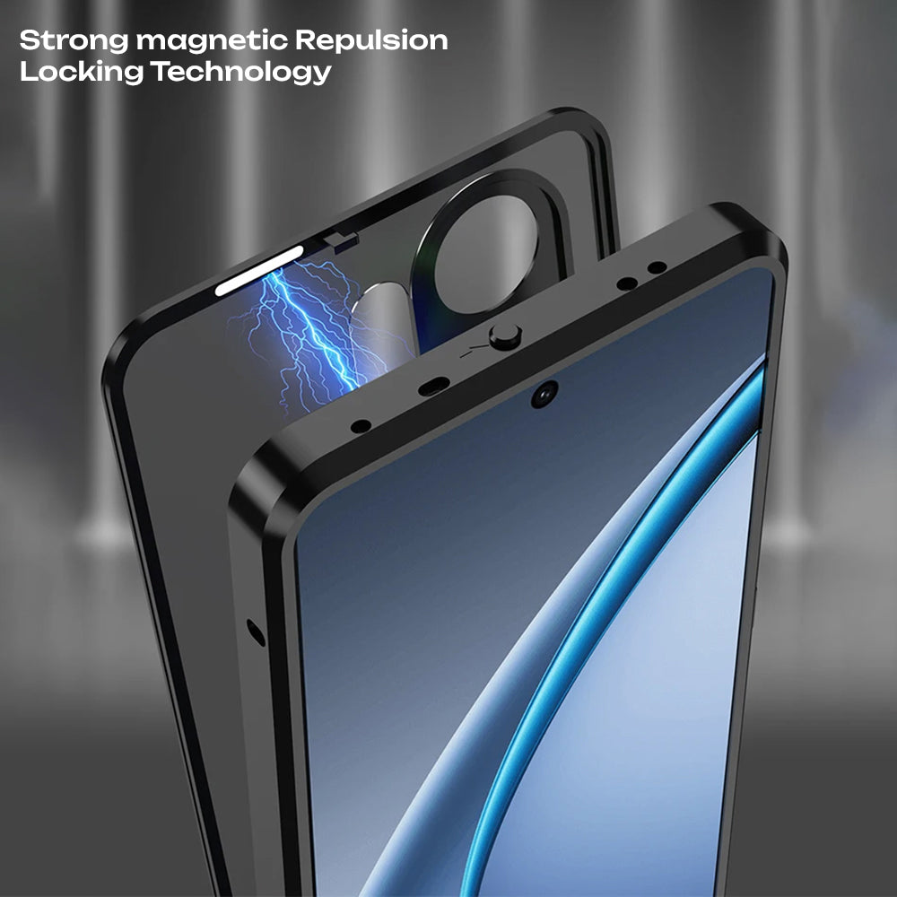 Vivo V60 5G Aluminium Metal Bumper Shield Transparent Back Case