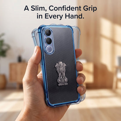 Vivo V70 FE 5G Satyamev Jayate 3D Metal Emblem Back Case
