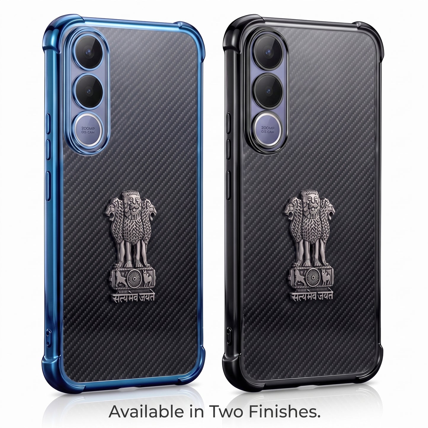 Vivo V70 FE 5G Satyamev Jayate 3D Metal Emblem Back Case