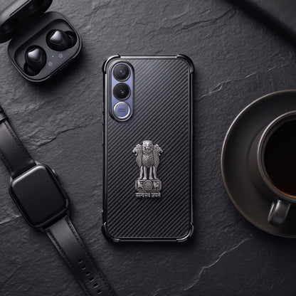 Vivo V70 FE 5G Satyamev Jayate 3D Metal Emblem Back Case